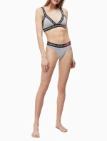 Podprsenka bez kostice QF5447E-020 šedá - Calvin Klein