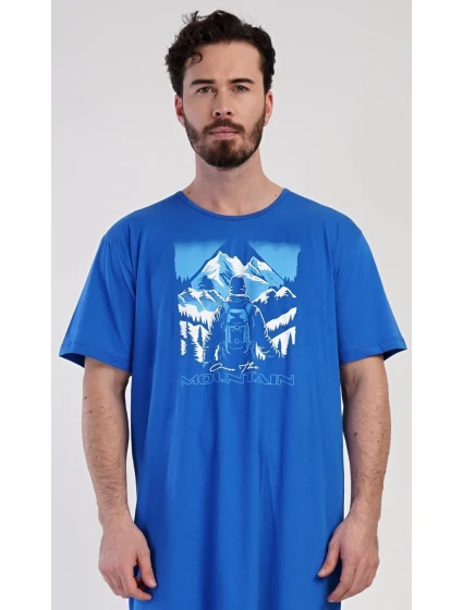 Pánská noční košile s krátkým rukávem Mountain