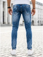 Pánské tmavě modré džínové kalhoty FashionStreet UX3995