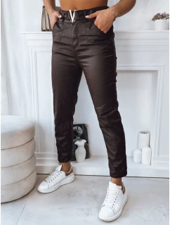 Dámské kalhoty VIOLA tmavě hnědé FashionStreet UY1780