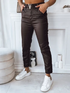 Dámské kalhoty VIOLA tmavě hnědé FashionStreet UY1780
