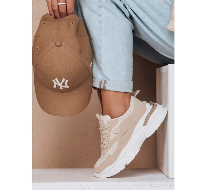 Dámské tenisky na platformě SPORTLITE beige FashionStreet ZY0608