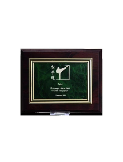 Plastový diplom s gravírováním na zlaté desce