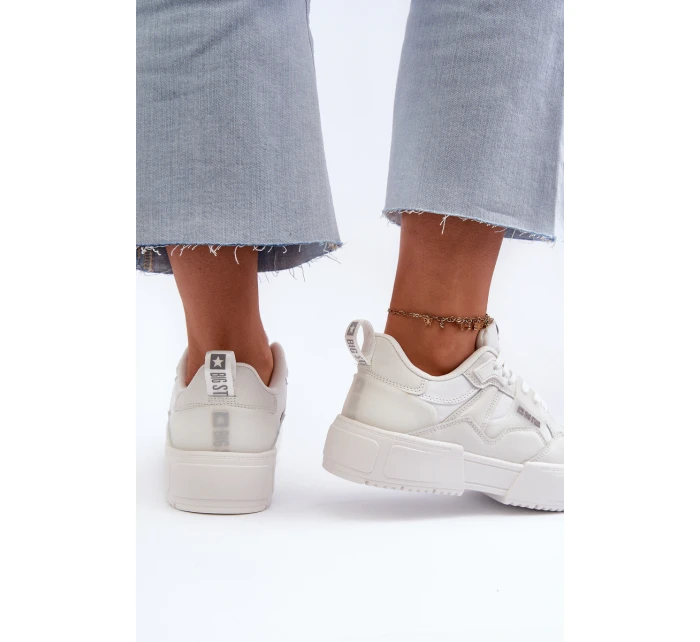 Lehké dámské tenisky Big Star NN274322 Memory Foam System Bílé