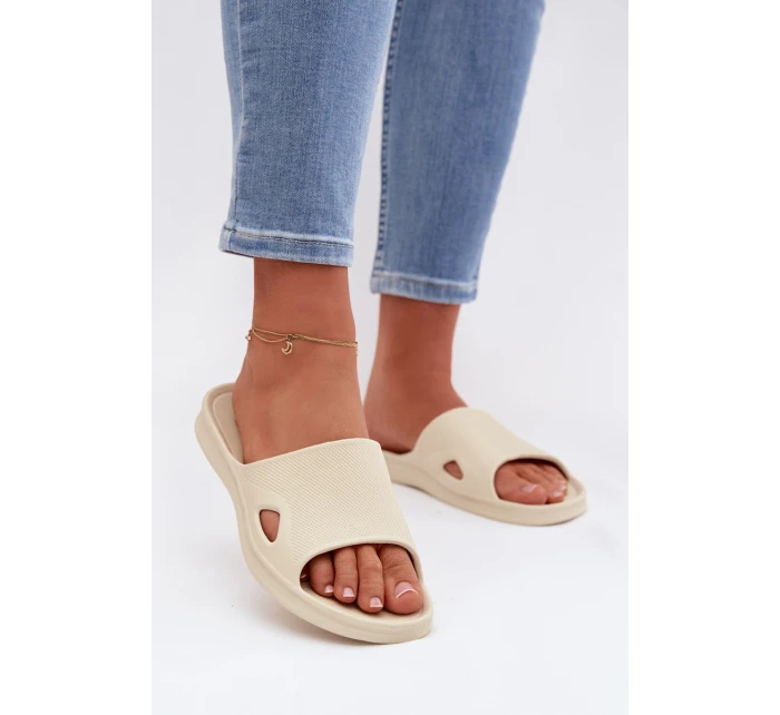 Klasické dámské béžové pantofle model 21997768 - Boto Klasické dámské béžové pantofle model 21997768 - Boto