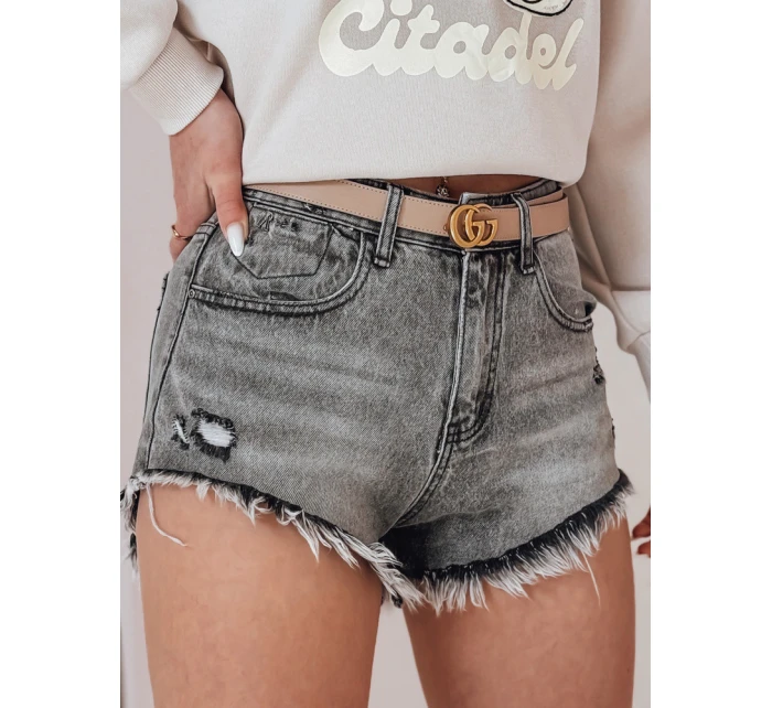 Dámské džínové šortky SHORT LIFE grey FashionStreet SY0478