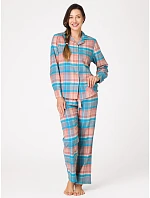 Pyžamo Key LNS 435 B26, dlouhé rukávy, velikosti S–XL, rozepínací