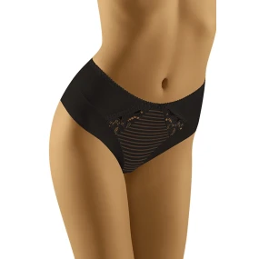 Dámské kalhotky model 17225131 black WOLBAR - Wol-Bar