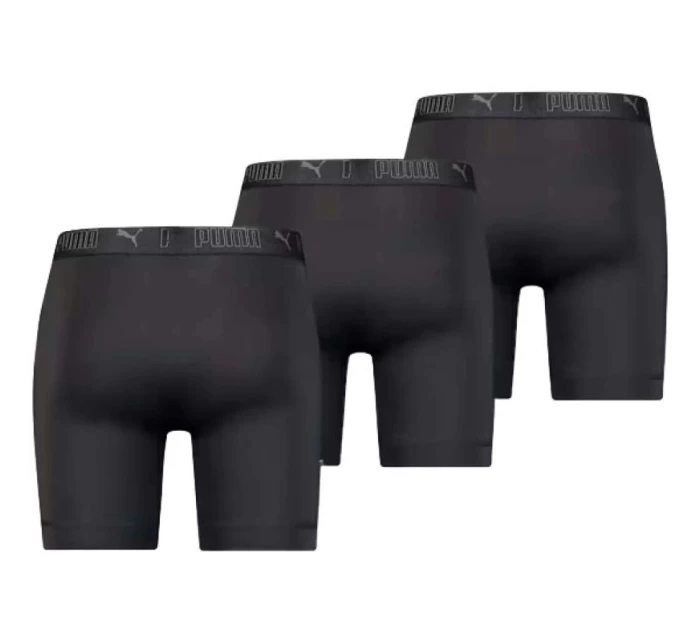 Pánské boxerky Puma Long 3-Pack černé pohodlné Pánské boxerky Puma Long 3-Pack černé pohodlné