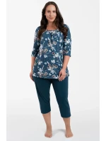 Italská móda Hariet r.3/4 sp.3/4 barva:sea/print Italská móda Hariet r.3/4 sp.3/4 barva:sea/print