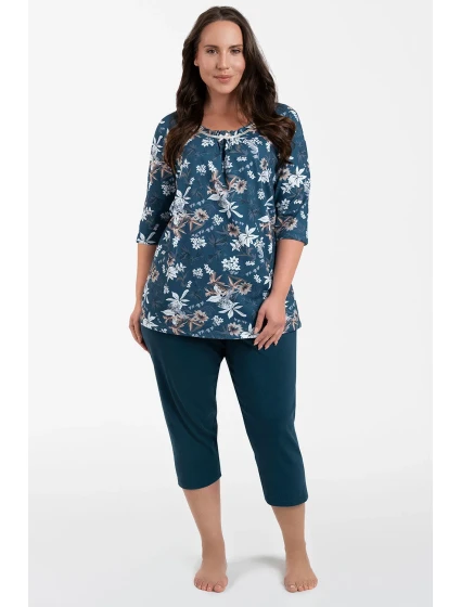 Italská móda Hariet r.3/4 sp.3/4 barva:sea/print Italská móda Hariet r.3/4 sp.3/4 barva:sea/print