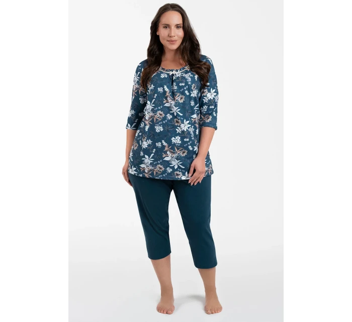 Italská móda Hariet r.3/4 sp.3/4 barva:sea/print Italská móda Hariet r.3/4 sp.3/4 barva:sea/print