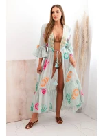 Dámský boho plášť s výšivkou mincovna