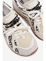 Kožené Semišové Dámské Tenisky Big Star model 22074797 Bílé - Big Star Shoes