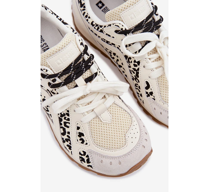 Kožené Semišové Dámské Tenisky Big Star model 22074797 Bílé - Big Star Shoes