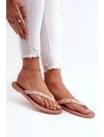 Dámské ploché flexibilní žabky ZAXY Růžové Dámské ploché flexibilní žabky ZAXY Růžové