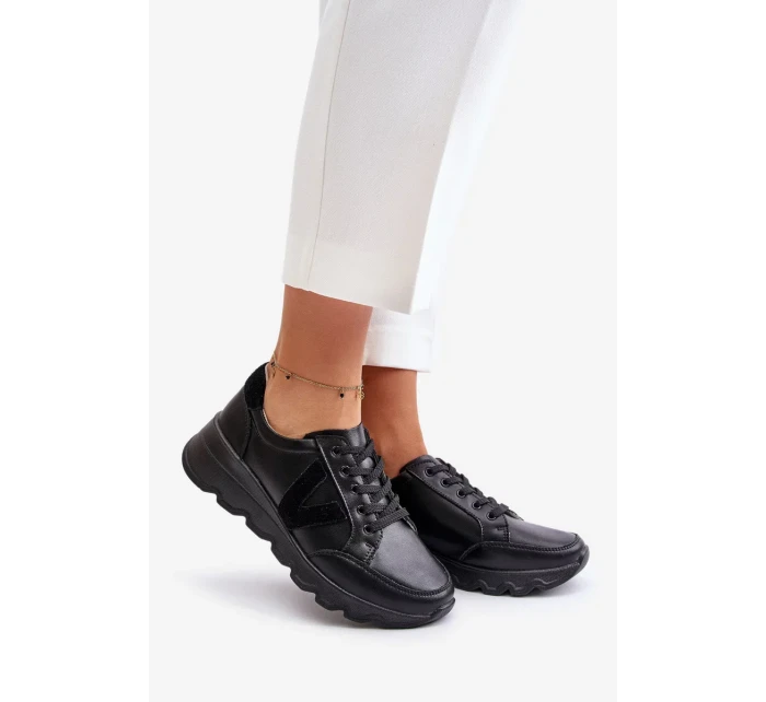 Kožené Dámské Sportovní Boty Vinceza Černé Kožené Dámské Sportovní Boty Vinceza Černé