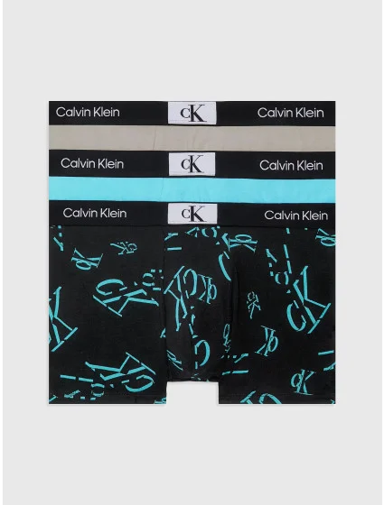 Pánské boxerky 3PK 000NB3528E I0Q šedé/modré/potisk Pánské boxerky 3PK 000NB3528E I0Q šedé/modré/potisk