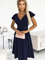 Dámské šaty 425-3 MATILDE Tmavě modrá - NUMOCO