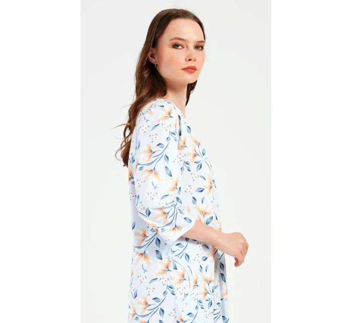 Dámské domácí šaty s tříčtvrtečním rukávem Karolína Dámské domácí šaty s tříčtvrtečním rukávem Karolína