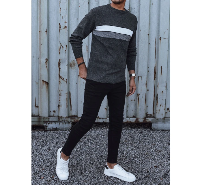 Pánský tmavě šedý svetr Dstreet model 21979374 - FashionStreet