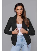 Černá dámská prošívaná bunda s kapucí model 18044793 - S'WEST