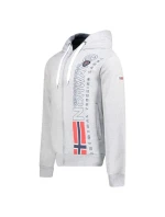 Geographical Norway Fogora DB 100 M WZ3066H/GN-Síťovaná šedá mikina Geographical Norway Fogora DB 100 M WZ3066H/GN-Síťovaná šedá mikina