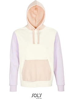 SOL'S Collins Unisex mikina s kapucí z bio bavlny 25.3818 off white