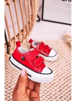 Dětské Tenisky Na Suchý Zip BIG STAR HH374202 červené Dětské Tenisky Na Suchý Zip BIG STAR HH374202 červené