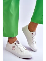 Dámské Cross Jeans Fabric Sneakers LL2R4043 Bílé