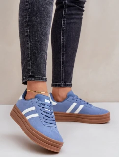 Dámské Tenisky Na Platformě Modré Egelia