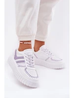 Dámské Tenisky Na Platformě Fialové model 21687825 - Boto Dámské Tenisky Na Platformě Fialové model 21687825 - Boto