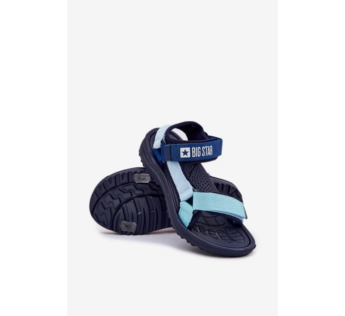Dětské sandály na suchý zip Big Star model 21694624 tmavě modré - Big Star Shoes