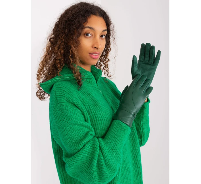 Rękawiczki AT RK model 19381298 ciemny zielony - FPrice Rękawiczki AT RK model 19381298 ciemny zielony - FPrice