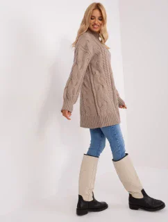 Sweter AT SW  ciemny bezowy model 18900570 - FPrice