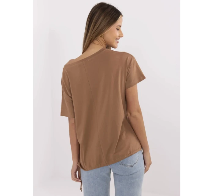 T shirt CLM TS model 21121807 jasny brązowy - FPrice