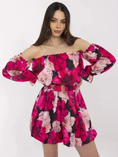 MI SK šaty A1447.84 černá a růžová