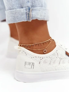 Dámské módní tenisky Big Star - bílé