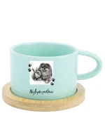 Personalizovaný keramický hrníček Makronka - fotografie s mazlíčkem