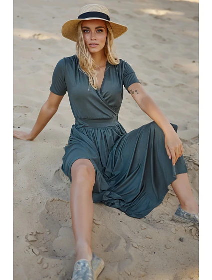 Dámské šaty model 18921857 Khaki - Makadamia