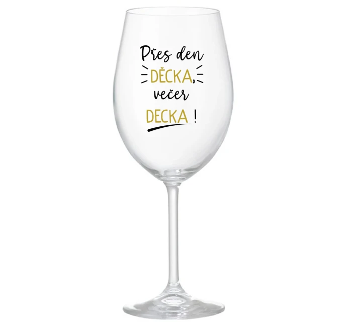 DEN   čirá sklenice na víno 350 ml model 21873322 - Giftela