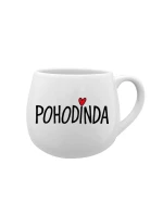 POHODINDA - bílý keramický hrníček 300 ml