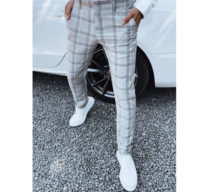 Pánské světle šedé kalhoty Dstreet model 21977296 - FashionStreet Pánské světle šedé kalhoty Dstreet model 21977296 - FashionStreet