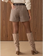 Dámské sukně-šortky z manšestru s páskem Fango FashionStreet SY0606 Dámské sukně-šortky z manšestru s páskem Fango FashionStreet SY0606
