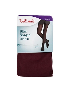 Neprůhledné punčochové kalhoty ULTRA OPAQUE 80 DEN - BELLINDA - vínová