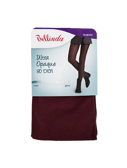 Neprůhledné punčochové kalhoty ULTRA OPAQUE 80 DEN - BELLINDA - vínová Neprůhledné punčochové kalhoty ULTRA OPAQUE 80 DEN - BELLINDA - vínová