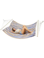 ZAHRADNÍ HAMMAK 1 OSOBA 200x100 cm s tyčí 1052182