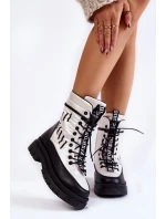 Dámské šněrovací sněhule model 21602847 - VINCEZA Dámské šněrovací sněhule model 21602847 - VINCEZA