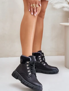 Dámské Zateplené Boty Na Zip Černé Mevanisa