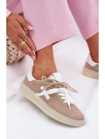 Nízké Dámské Sportovní Boty Béžové model 21685644 - Boto Nízké Dámské Sportovní Boty Béžové model 21685644 - Boto
